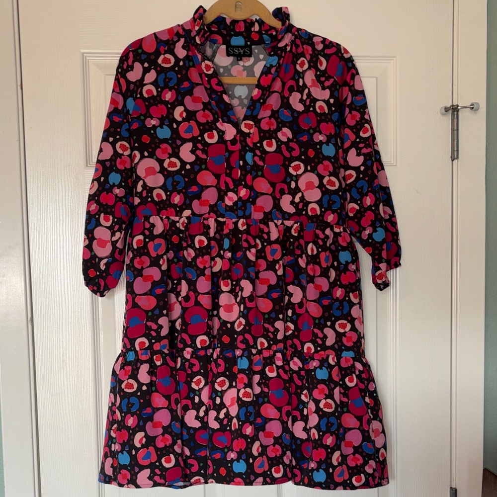 Nwot SSYS Colorful Patterned mini Dress - Picture 4 of 6
